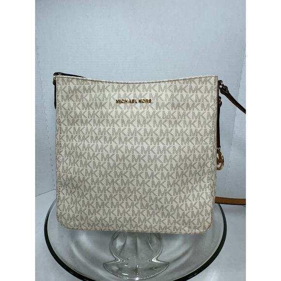 Michael Kors Jet Set Travel Large Logo Messenger Bag - Picture 1 of 8